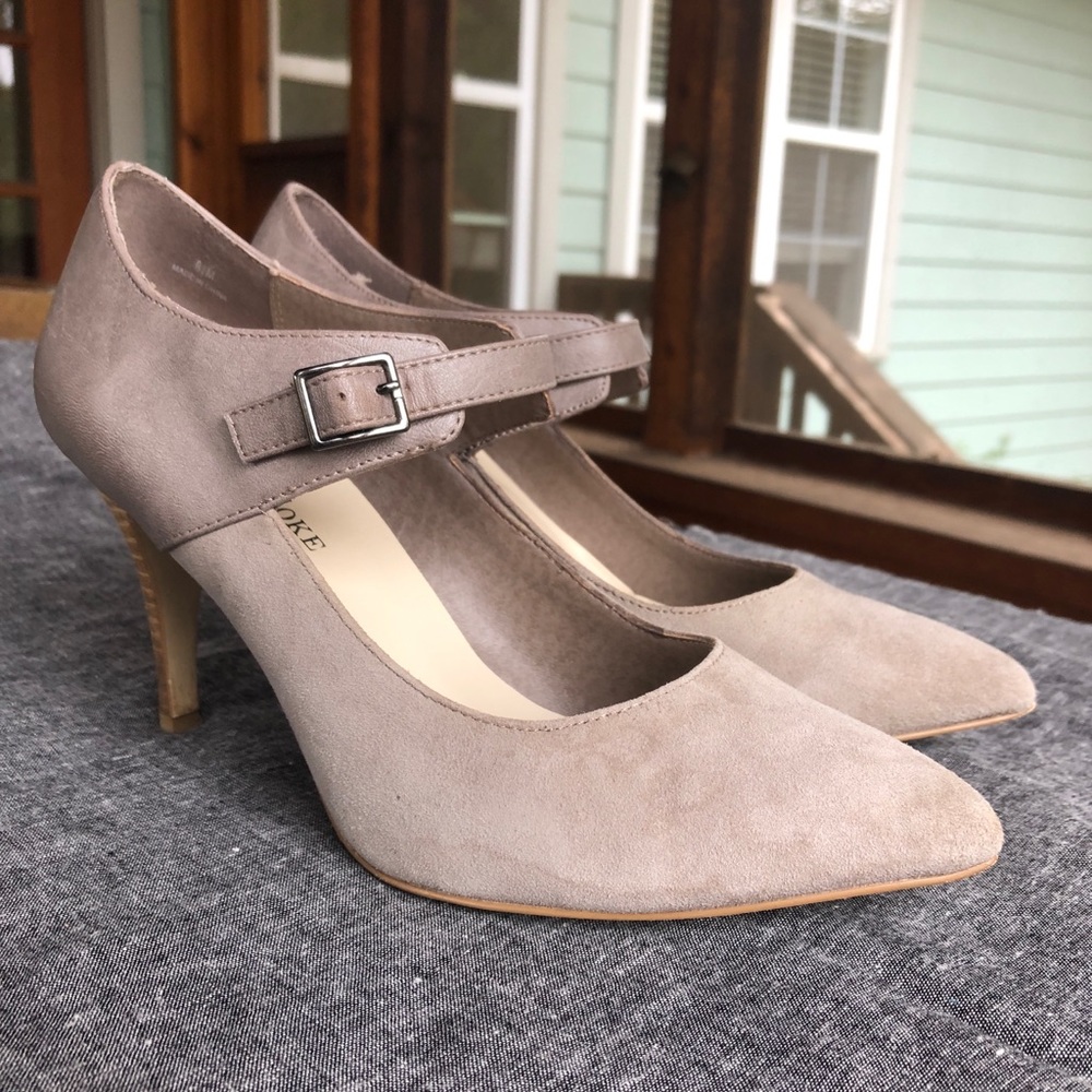 Gray Audrey Brooke Heels Size 8.5